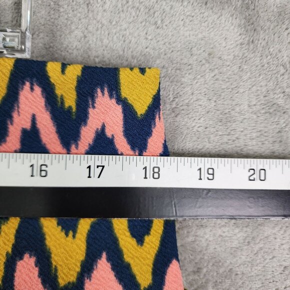 Womens LuLaRoe Pencil Skirt Chevron Pattern Multicolor Size 2XL - Picture 7 of 11